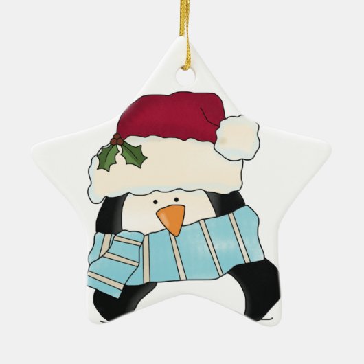 Kerstmis Penguin Keepomwille Ornament (Achterkant)