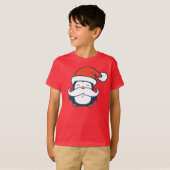 Kerstmis Penguin Mustache Trend T-shirt (Voorkant volledig)