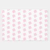 Kerstmis Penguin Snowflakes Whimsical Inpakpapier Vel (Voorkant 3)