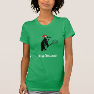 Kerstmis Penguin Tennis T-Shirt