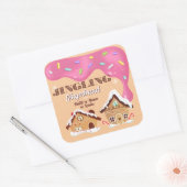 Kerstmis Peperkoek Sticker (Envelop)