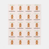 Kerstmis peperkoek Vrouw Fleece Deken (Voorkant)