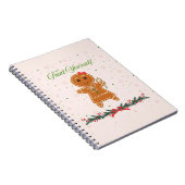 Kerstmis peperkoek Vrouw Notitieboek (Rechterzijde)