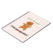 Kerstmis peperkoek Vrouw Notitieboek (Linkerzijde)