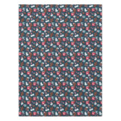 Kerstmis peperkoek warme chocolademelk pepermunt tafelkleed (Voorkant)