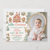 Kerstmis peperkoek Winter Onederland Verjaardag Kaart (Voorkant)