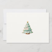 Kerstmis peperkoek Winter Onederland Verjaardag Kaart (Achterkant)