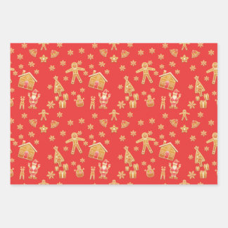 Kerstmis peperkoek Wonderland Inpakpapier Vel