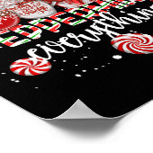 Kerstmis Pepermunt Alles Koffie Chocolade M Poster (Hoek)