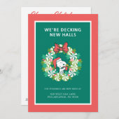 Kerstmis Pepermunt Kerstkrans Feestdagenkaart (Voorkant / Achterkant)