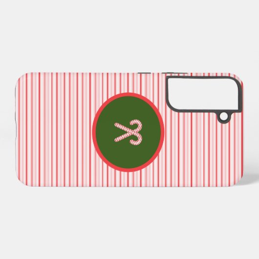 Kerstmis/pepermunt Samsung Galaxy Hoesje (Achterkant horizontaal)