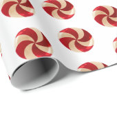 Kerstmis pepermunt snoepstok cadeaupapier (Rol Hoek)