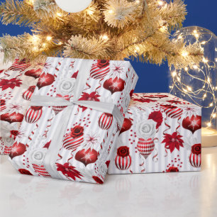 Kerstmis Pepermunt   Suikerstok Ornament Bloemstuk Cadeaupapier