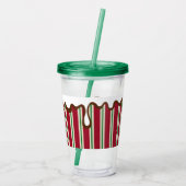 Kerstmis Pepermunt Tumbler Acryl Drinkbeker (Achterkant)