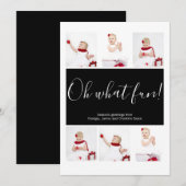 Kerstmis, persoonlijk gepersonaliseerd Oh What Fun Feestdagenkaart (Voorkant / Achterkant)