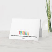 KERSTMIS Persoonlijk of Zakelijk Golfen Kaart (Achterkant)