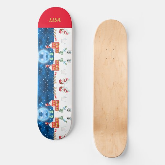 Kerstmis Persoonlijk Skateboard (Voorkant)