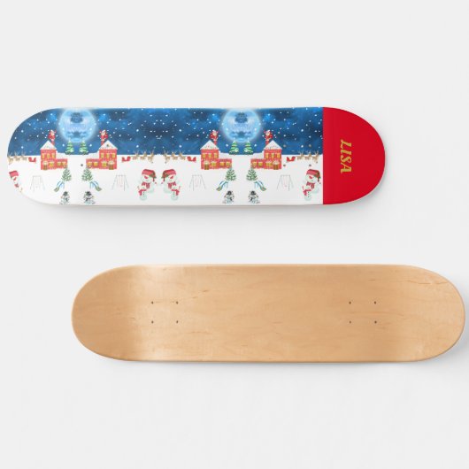 Kerstmis Persoonlijk Skateboard (Horizontaal)