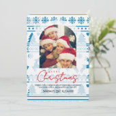 Kerstmis Persoonlijke Foto Kaart (Staand voorkant)