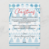 Kerstmis Persoonlijke Foto Kaart (Achterkant)