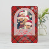 Kerstmis Persoonlijke Fotokaart Kaart (Staand voorkant)