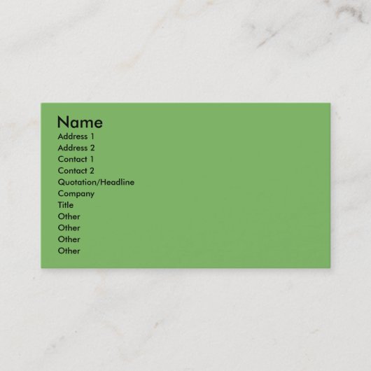 Kerstmis - Perzische kat - Toby Visitekaartje (Voorkant)