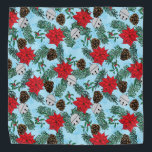 Kerstmis Pet Bandana<br><div class="desc">Kleed je bont-baby voor Kerstmis met mijn Poinsettia en Pinecone Bandana</div>