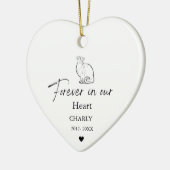 Kerstmis Pet Kat Hond Memorial naam Keramisch Ornament (Links)