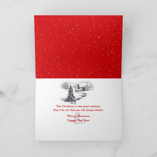 Kerstmis pet op Irish Setter in sneeuwvlokken Kaart (Binnen)