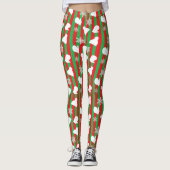 Kerstmis, Pet van de winter, witte sneeuwvlokken Leggings (Voorkant)