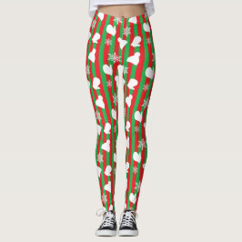 Kerstmis, Pet van de winter, witte sneeuwvlokken Leggings