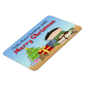 Kerstmis peuter jongen flex magneten (Linkerzijde)