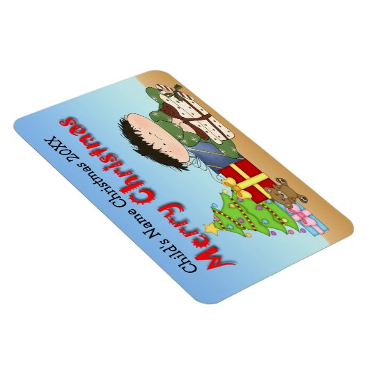 Kerstmis peuter jongen flex magneten (Rechterzijde)