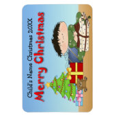 Kerstmis peuter jongen flex magneten (Verticaal)