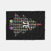 Kerstmis Pi Grappige Wiskunde Pi Dag Kerst Tr Fleece Deken (Voorkant (Horizontaal))