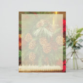 Kerstmis piano briefpapier (Staand voorkant)