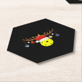 Kerstmis Pickleball 0 Kartonnen Onderzetters (Schuin)