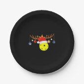 Kerstmis Pickleball 0 Papieren Bordje (Voorkant)