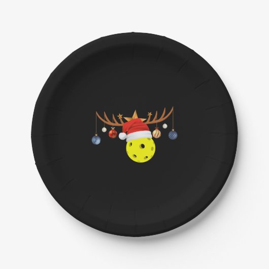 Kerstmis Pickleball 0 Papieren Bordje (Voorkant)