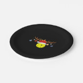 Kerstmis Pickleball 0 Papieren Bordje (Gekanteld)