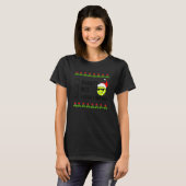 Kerstmis Pickleball NAUGHTY NICE T-shirt (Voorkant volledig)