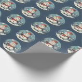 Kerstmis pictogrammen cadeaupapier (Hoek)