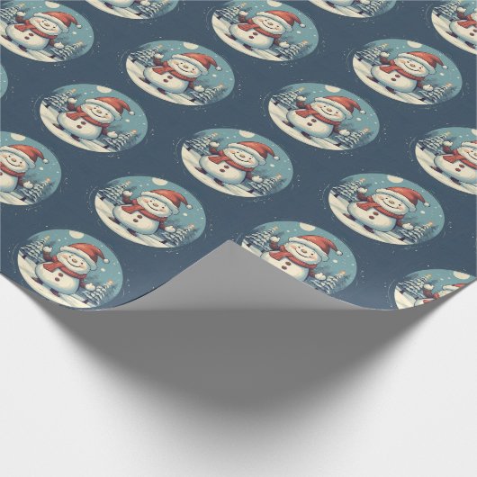 Kerstmis pictogrammen cadeaupapier (Hoek)