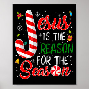 Kerstmis Pijama Jezus Is De Reden Voor Het Seizoen Poster