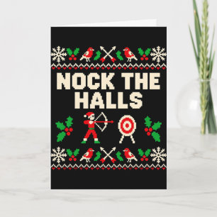 Kerstmis Pijlen Grappige Boogschieten Kerst Pun Kaart
