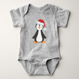 Kerstmis Pinguïn, Baby Pinguïn, Santa Hoed Romper