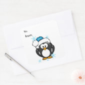 Kerstmis Pinguin Gift Label Sticker (Envelop)