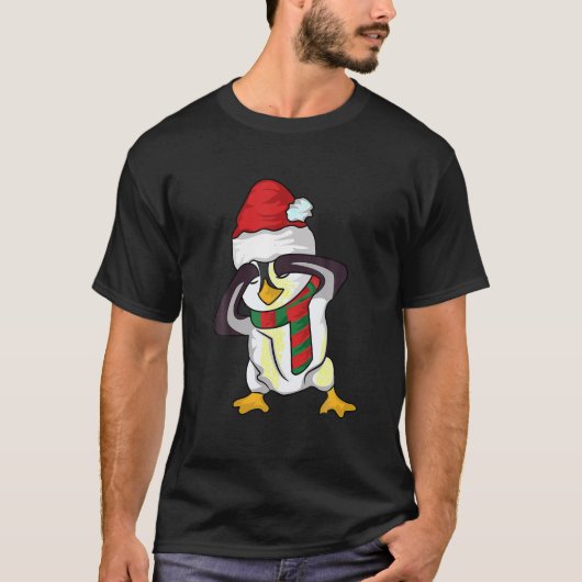 Kerstmis Pinguïn Griddy Dance T-shirt (Voorkant)
