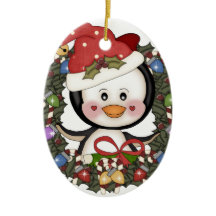 Kerstmis Pinguin Holiday Wreath
