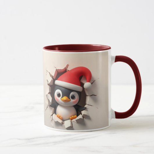 Kerstmis Pinguïn Mok (Rechts)